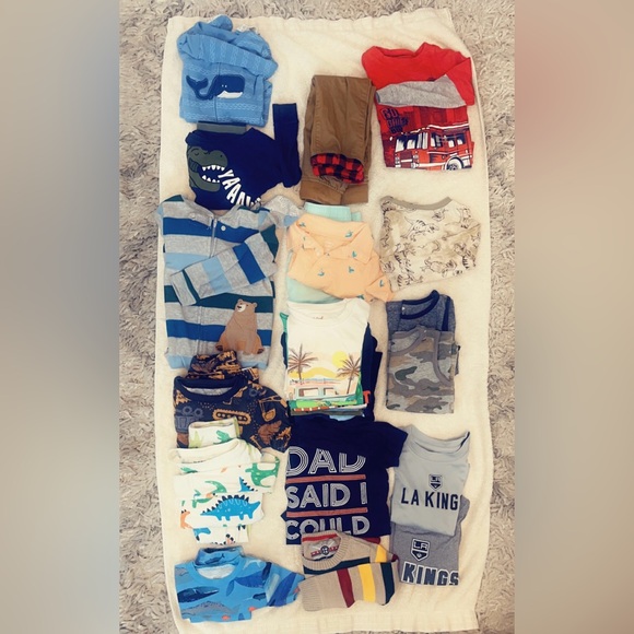 I MOVED! +20 item bundle of 2T used boy clothes - Picture 1 of 11